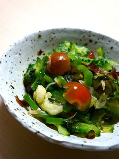 残り野菜のお浸し●ゴーヤぴーまん青シソ…-レシピのメイン写真