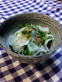 さっぱり爽やか☆大根と青じその梅ごま和え-レシピのメイン写真