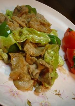 春キャベツと豚肉のゴマソース炒め-レシピのメイン写真