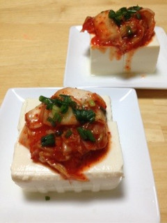 のせるだけ!キムチ豆腐(笑)-レシピのメイン写真