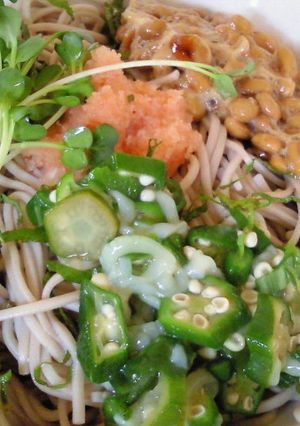 夏バテ解消！！ねば蕎麦爆弾！！！-レシピのメイン写真