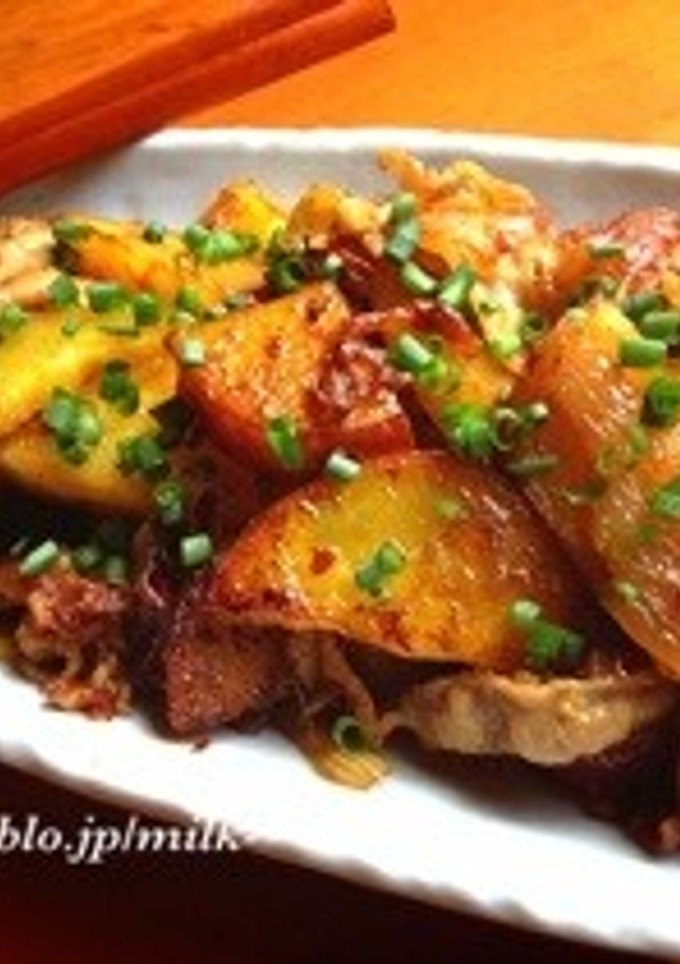 豚肉とさつまいもの甘辛生姜炒め-レシピのメイン写真