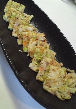我が家のキャベツとチーズのチヂミ風-レシピのメイン写真