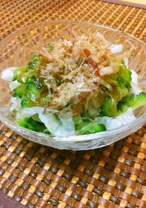 真夏の定番!!ゴーヤとオニオンスライス-レシピのメイン写真