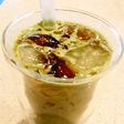 ほうじ茶ゼリー in 抹茶ミルク