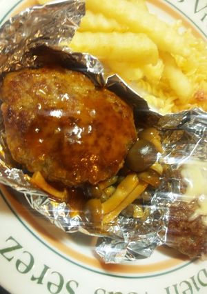 簡単煮込みハンバーグ-レシピのメイン写真