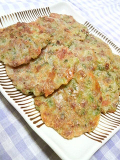 ゴーヤと納豆の味噌チーズチヂミ★卵不使用-レシピのメイン写真