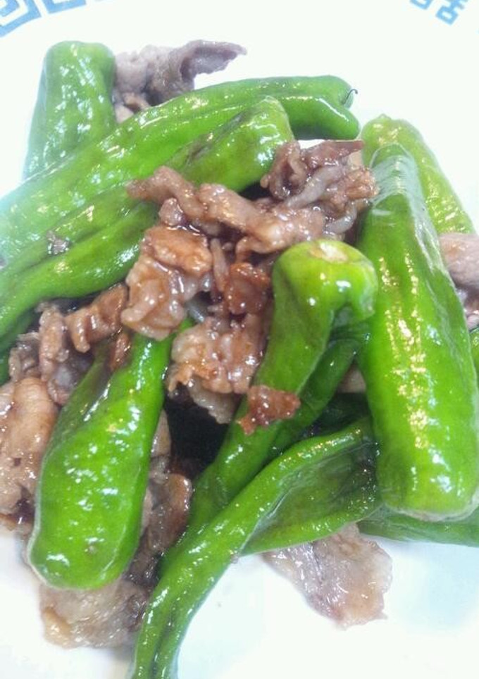 ししとうと豚肉のオイスターソース炒め♪-レシピのメイン写真