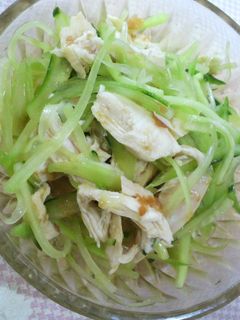 夏にサッパリとキュウリとササミだけ梅あえ-レシピのメイン写真