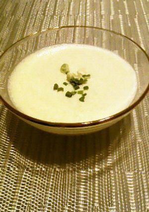 豆腐のクリーミー冷製スープ-レシピのメイン写真