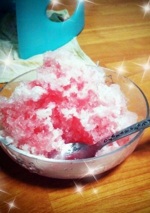 かき氷の氷が☆フワフワ☆に!!!!-レシピのメイン写真