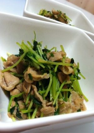 シャキシャキ♪簡単豆苗と豚バラ炒め♡-レシピのメイン写真