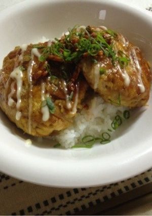 キンピラ豆腐バーグの照り焼き丼-レシピのメイン写真