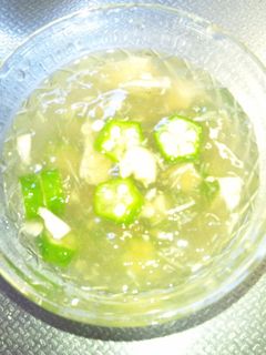 オクラとツナの冷たい和風トロトロスープ-レシピのメイン写真