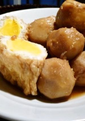 里芋と茶巾袋の煮物-レシピのメイン写真