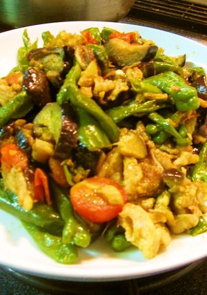 夏野菜の簡単スパイシー炒め物-レシピのメイン写真