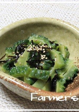 【農家のレシピ】ゴーヤの塩昆布和え-レシピのメイン写真