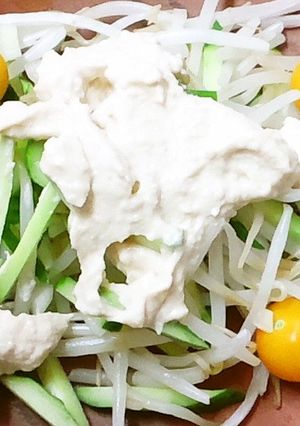 豆腐ドレッシングのしゃきしゃきサラダ-レシピのメイン写真