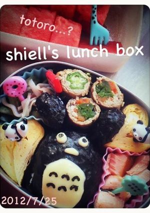 【キャラ弁】トトロ（偽＾＾；・年中用）-レシピのメイン写真