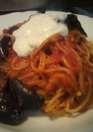 揚げ茄子とリコッタチーズのトマトパスタ-レシピのメイン写真