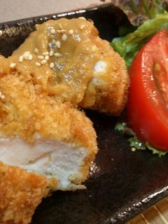 鶏胸肉de酢味噌チキンカツ-レシピのメイン写真
