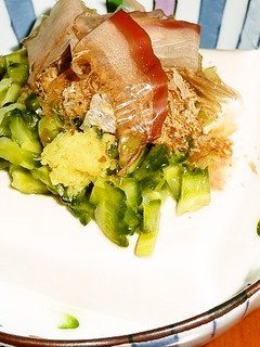 冷奴☆豆腐にゴーヤをのせてみた!-レシピのメイン写真