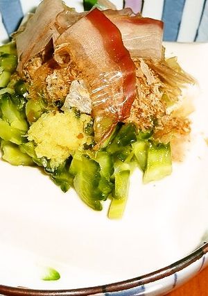 冷奴☆豆腐にゴーヤをのせてみた！-レシピのメイン写真