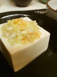 *ネギとごま油の*冷奴*-レシピのメイン写真