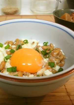 ＊夏バテに＊豆腐と納豆の卵黄和え＊-レシピのメイン写真