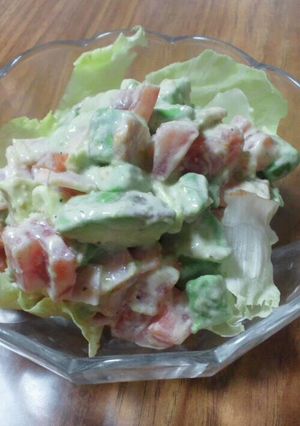 アボカドとトマトのチーズソースサラダ-レシピのメイン写真