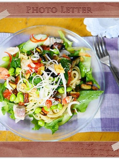 夏野菜とシーフードの冷しパスタ-レシピのメイン写真