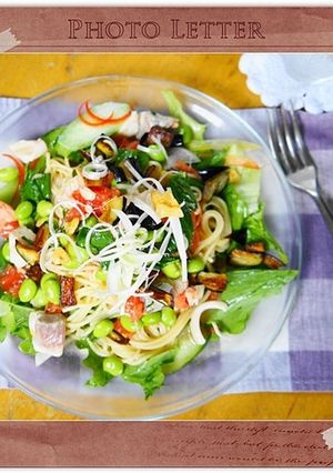 夏野菜とシーフードの冷しパスタ-レシピのメイン写真