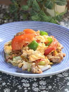 夏に!トマトと卵の中華炒め-レシピのメイン写真