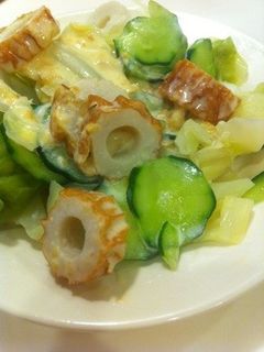 簡単♬キャベツとちくわの味噌サラダ-レシピのメイン写真