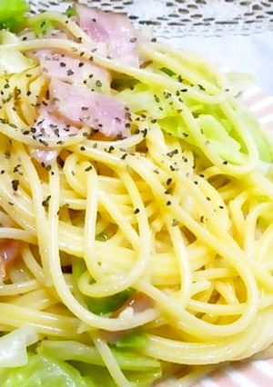 簡単ランチ☆キャベツとベーコンのパスタ-レシピのメイン写真