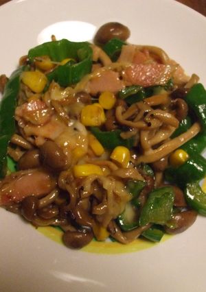しめじとピーマンの醤油チーズ炒め☆-レシピのメイン写真