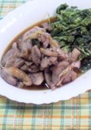 鶏と菜花の炒め物-レシピのメイン写真