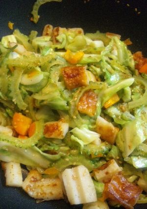 ゴーヤとちくわの野菜炒め-レシピのメイン写真