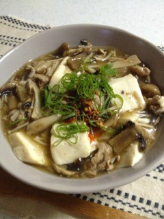 キノコのマーボー豆腐風-レシピのメイン写真