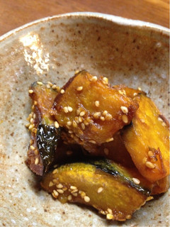 揚げかぼちゃの甘辛煮-レシピのメイン写真