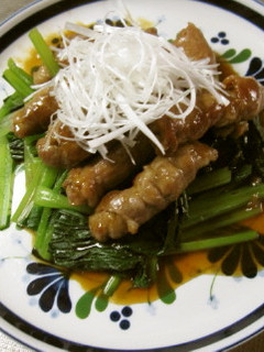 豚薄切りの巻き巻き照り焼き-レシピのメイン写真