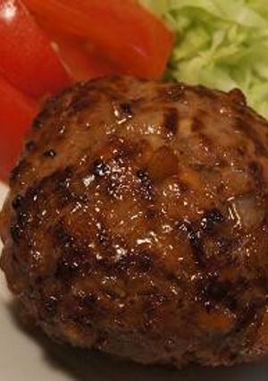 簡単！　麩使用のハンバーグ-レシピのメイン写真