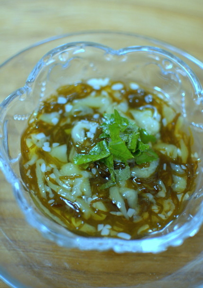 もずくとへちまの酢の物-レシピのメイン写真