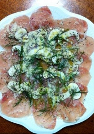 お酒に最高生ハムのカルパッチョ-レシピのメイン写真