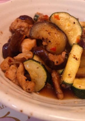 夏野菜と豚肉のスイチリ炒め-レシピのメイン写真