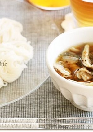 温かいつけ汁で食べる素麺-レシピのメイン写真