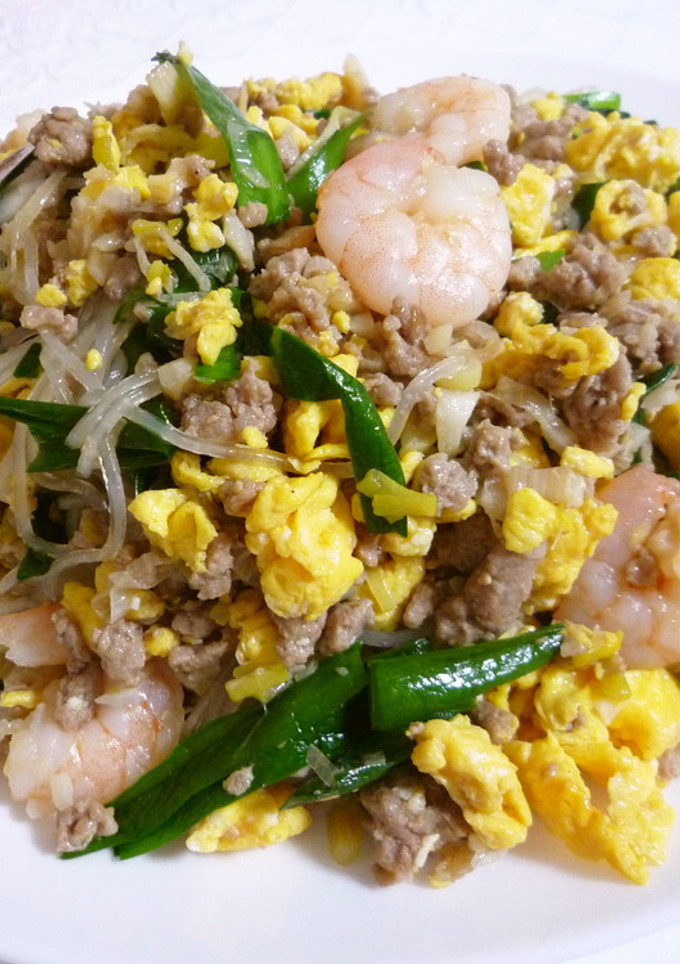 ご飯がすすむ♪私のエビとニラの春雨炒め☆-レシピのメイン写真