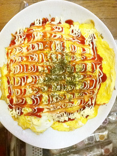 模様も綺麗な♡オム焼きそば-レシピのメイン写真