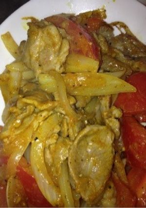 ラム肉のカレー味炒め-レシピのメイン写真