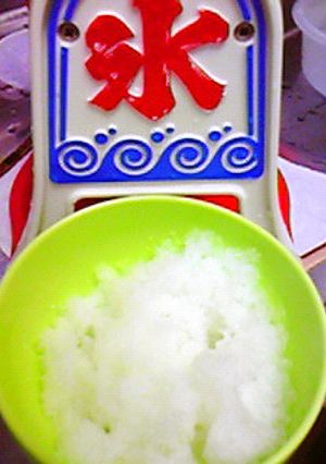 夏はやっぱり☆カルピスレモンなかき氷♪-レシピのメイン写真
